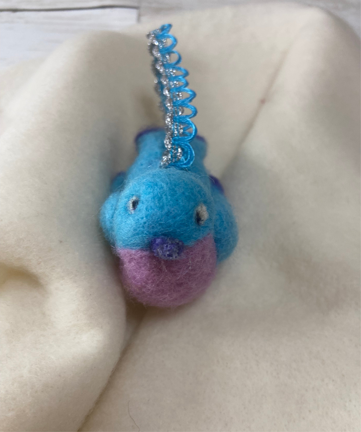 Bauble Bird - Blue, Purple and Lilac