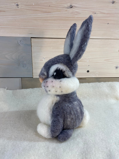 Bunny Grey and White