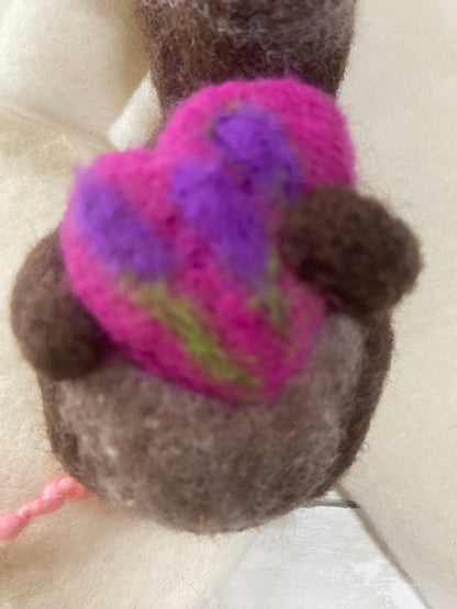 Bauble Mouse Holding Lavender Heart