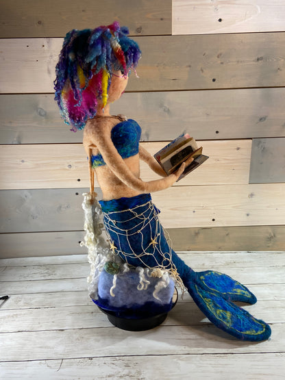 Needle Felted Mermaid- 3 Feet Tall