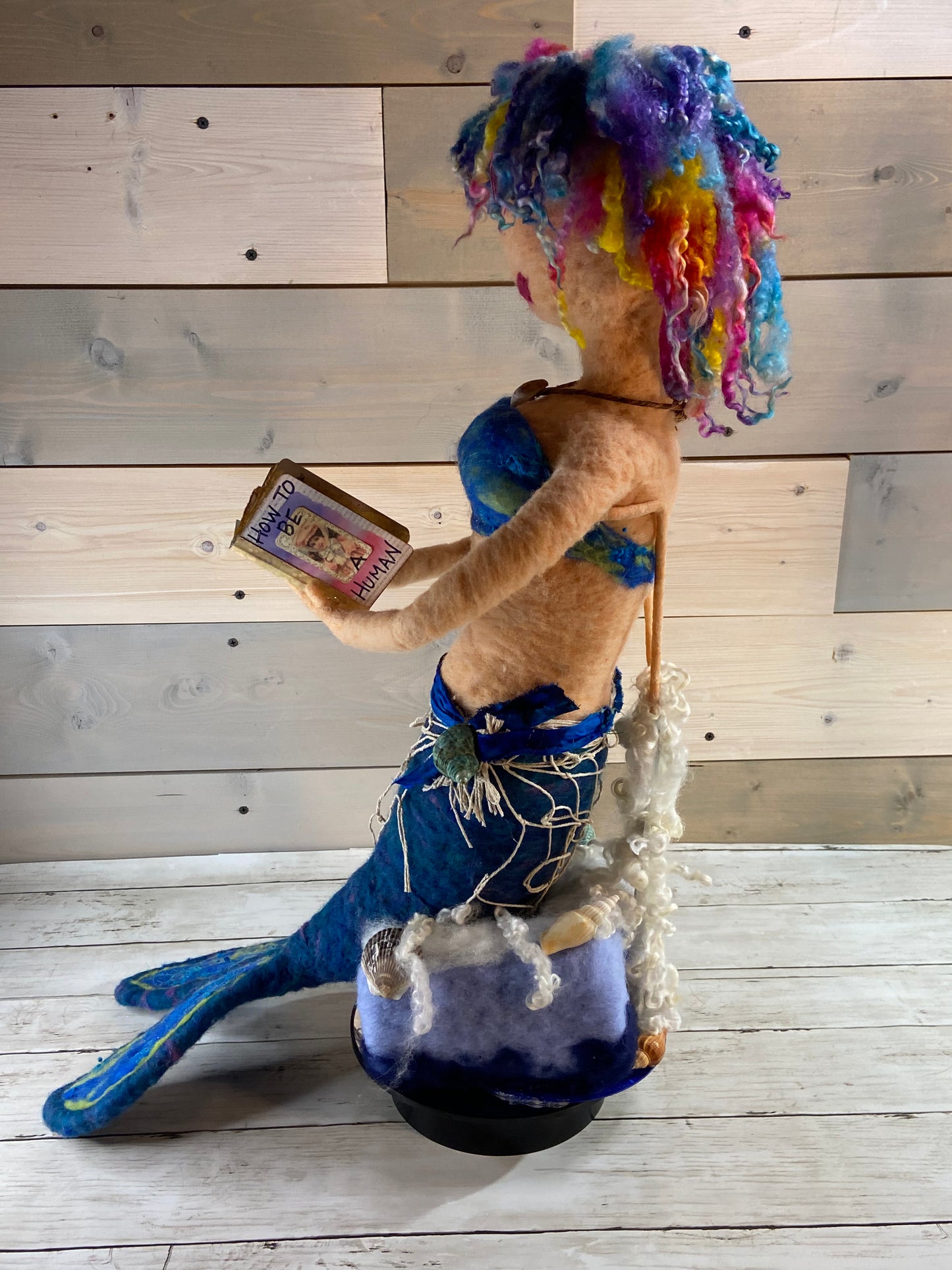 Needle Felted Mermaid- 3 Feet Tall